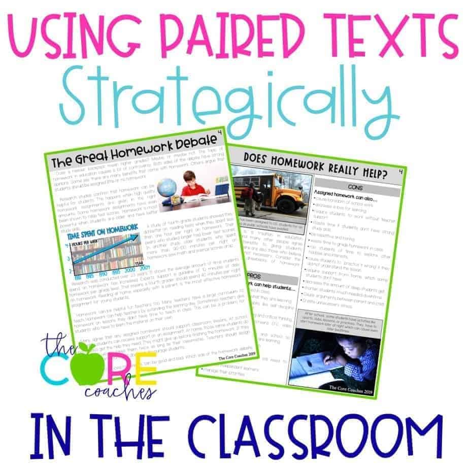 Paired Texts Passages In The Classroom