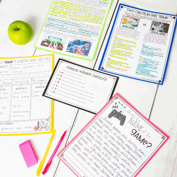 Digital Vs. Board Games- Paired Texts To Improve Students’ Writing