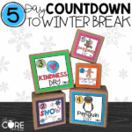 5 Day Classroom Countdown To Winter Break For Primary Grades 1-3