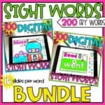 Digital Sight Words Fry's 1-200 Bundle
