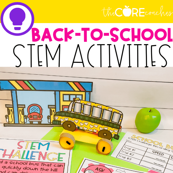 First Day Of School STEM Activities