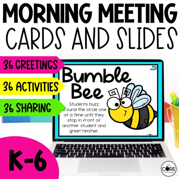 Morning Meeting Slides - Morning Meeting Greeting, Activity, & Sharing Cards