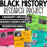 Black History Month - Civil Rights Biography Activities and Research Projects