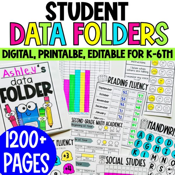 Editable Student Data Folder