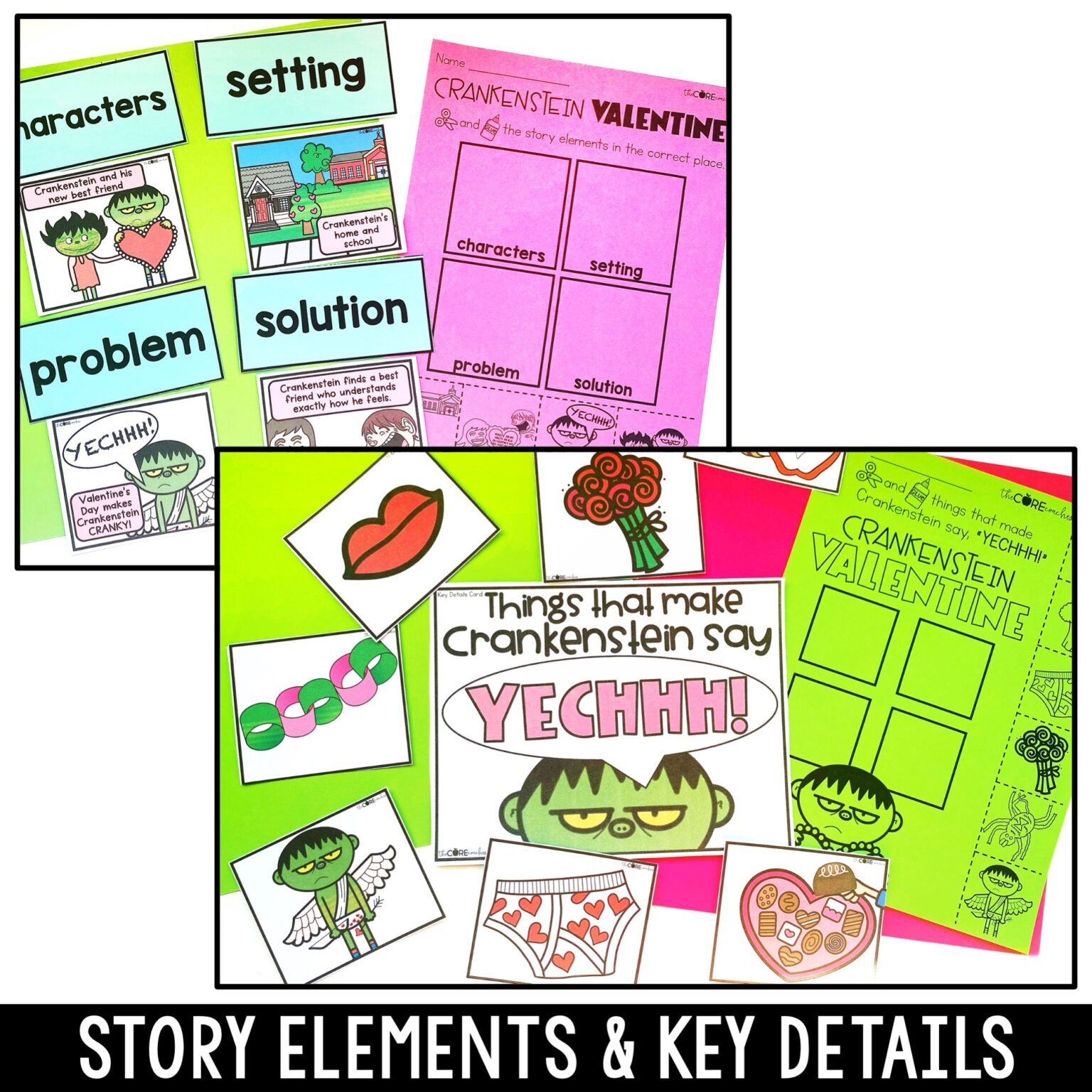 A Crankenstein Valentine Read Aloud and Valentine's Day Craft